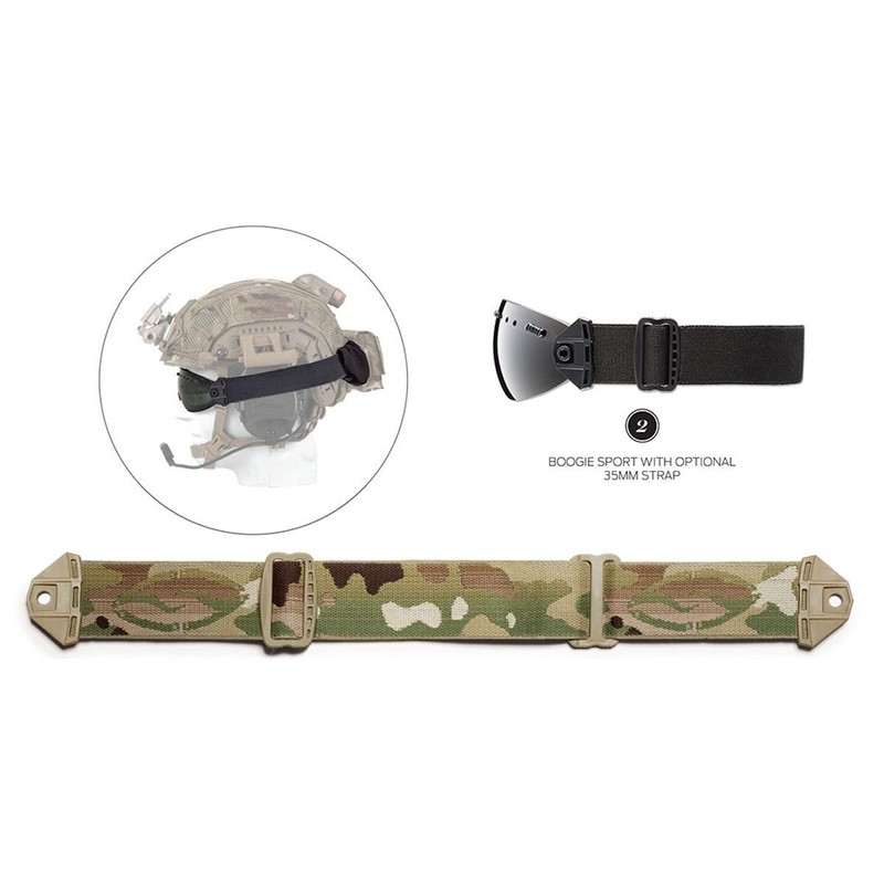 Smith Optics Elite(スミスオプティクス・エリート) ゴーグル型保護メガネ ブギースポルト専用ストラップ 迷彩 35mm BSPSTRAP35-MC