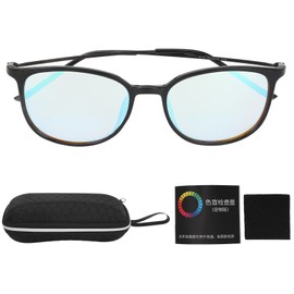 Color Blindness Glasses High Contrast Reduce Distortion Color Weakness Glasses for Indoor Outdoor Black Frame
