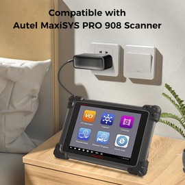 KFD 12V AC Power Adapter Charger for Autel MaxiSYS MS905 MS906 MS908 MS906BT MS906TS MS908P MS908S, Autel MaxiSYS Elite II PRO MS909 MS909CV MS909EV Automotive Diagnostic Scan Tool Power Supply Cord