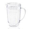Arrow Home Products Clear Plastic Beverage Pitcher with Lid, 76