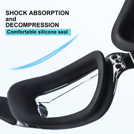Swimming Goggles, Anti-Fog Anti-UV Swim Goggles, Adjustable Anti-Leakage