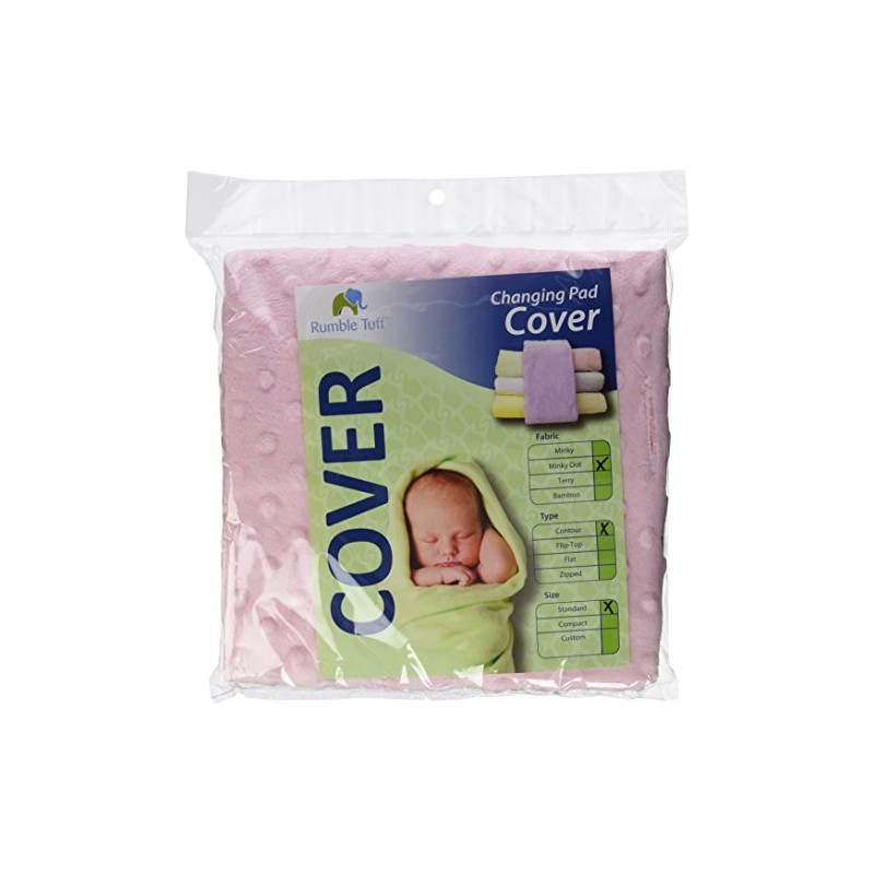 Rumble Tuff Minky Dot Changing Pad Cover, Standard Size, Super