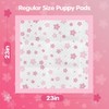 Pink Puppy Pads, Absorbent 23"x 23" 50 Count Cute Dog