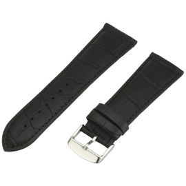 Hadley-Roma Men's MSM898RA-260 26mm Black Alligator Grain Leather WatchStrap