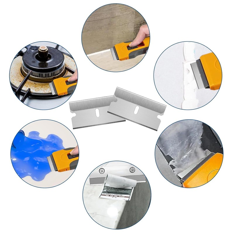 Pack of 100 Ceramic Hob Scraper Blades, Scraper Blades Ceramic