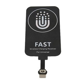 Dpofirs Receptor QC USB C, Receptor de Carga Inalámbrico Delgado, Tipo C Receptor de Carga Inalámbrico de Succión Magnética de Doble Propósito,...    
