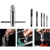 Aracombie 1pcs Adjustable T Handle Tap Holder Wrench with 5pcs