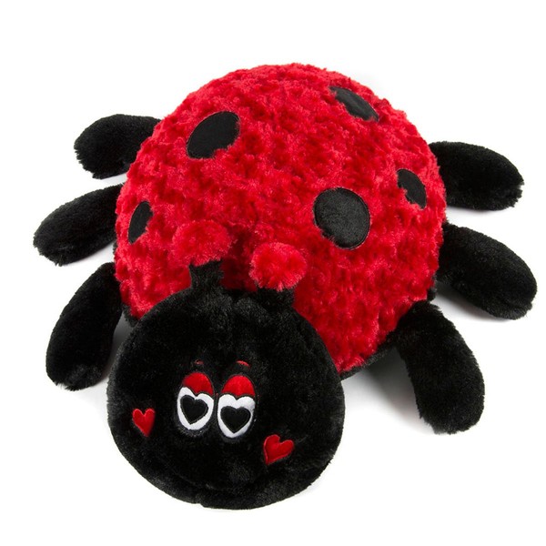 HollyHOME Super Soft Stuffed Animal Ladybug Plush Toy 19 Inches Dark Red