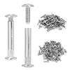 QWORK® 150pcs Cabinet Joining Screws Furniture Joining Screws Bolts Connecting