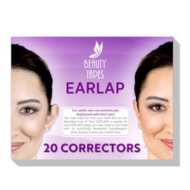 EARLAP Ear Corrector, Contain 20 Ear Tape, Solve Big Ear Problem with Ear Stickers by Pinning Back Ears, Cosmetic Aesthetic Correctors for Prominent Ears, Waterproof Ear Correctors Sticks for Adults