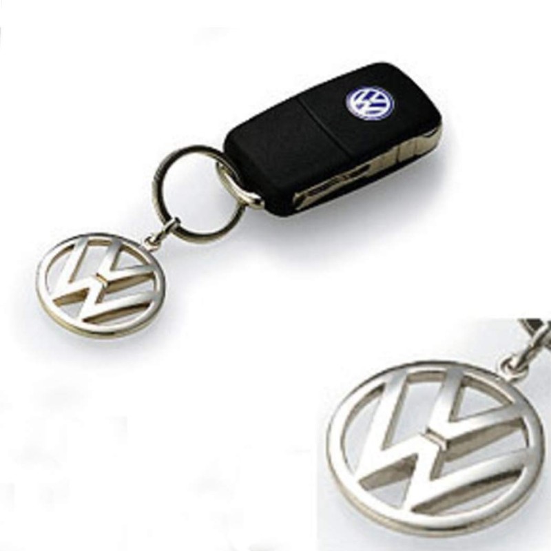 Volkswagen Volkswagen Metal Key Chain Keyring Fob Silver
