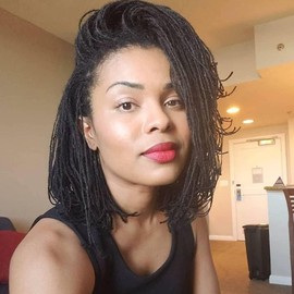 Loc Extension Human Hair 8 inch 0.2cm Width 100% Permanent huamn hair Dreadlocks Extension Can Be Dyed Bleached Curled Handmade loc Extension for Men Women (100 Strands Natual Black)