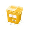 Azuone Navis Dispo Needle Box, Yellow, 3L, 1 Piece, 8-7221-02