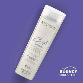 Tec Italy - Curls Conditioner, Acondicionador que Proporciona una Hidratación Profunda para los Rizos, Da un Mejor Manejo, Control y Más Brillo al Cabello, 300ml