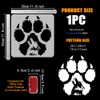 FINGERINSPIRE Paw Claw Stencil with 1Pc Plastic Paint Brush 11.8x11.8inch