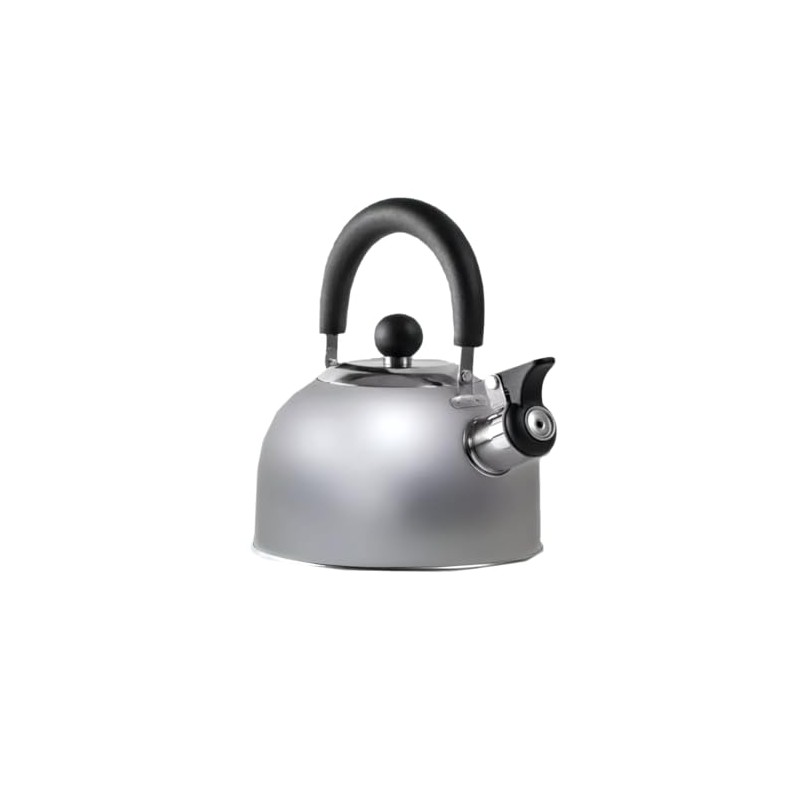 Chrome 1.6 Litre Gas Hob Kettle with Folding Handle Caravan