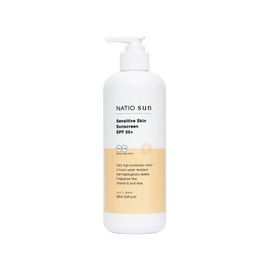 Natio Buy Natio Sensitive Skin Sunscreen SPF 50 plus 500ml Online