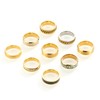 SOXEMAN 9 pieces/set men's golden/silver ring set (2 of which