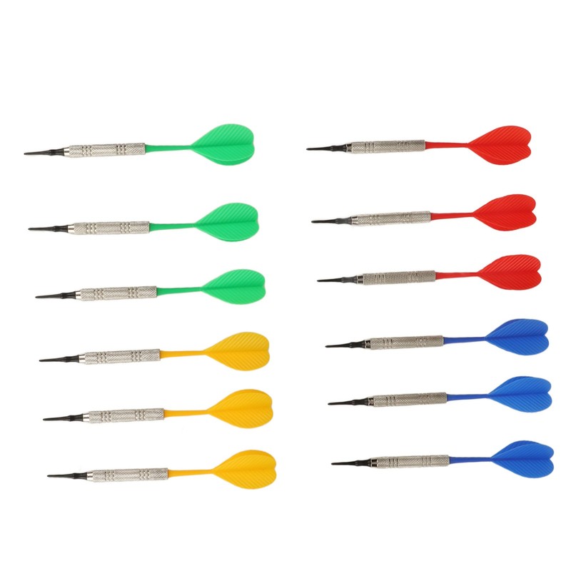 12PCS Soft Tip Darts for Beginners Plastic Professional Indoor Darts