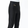 Gunze RIZAP Men's Compression Leggings, Hip Lifting, 10/4 Length, Black