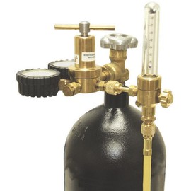 Uniweld UNF3 Nitrogen Flow Indicator with 1/4-Inch Female Flare Inlet Connection and 1/4-Inch Male Flare Outlet Connection