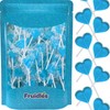 Fruidles Lollipops Mini Heart Shaped Flavored Delicious Lollipop, Individually Wrapped,