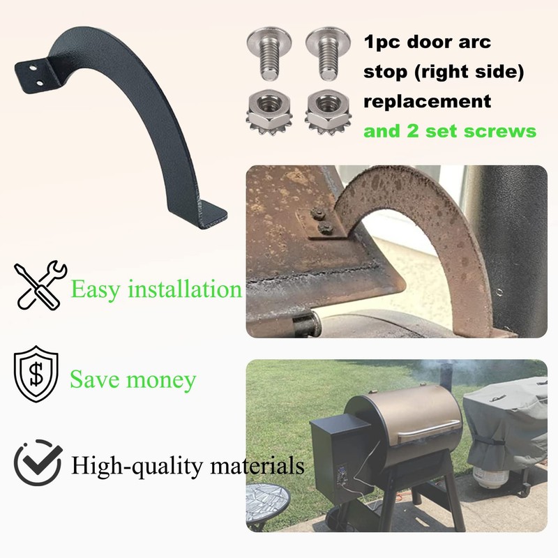 Grill Lid Door Stop Arc Right Side BCA002 for Most