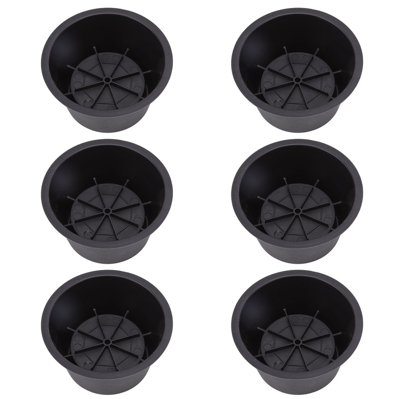 6Pcs Furniture Risers Round Plastic Furniture Lift Riser for Bed