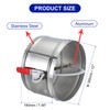 PATIKIL HVAC Duct Manual Volume Backdraft Damper, 12 Inch, Airflow
