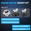 Vinomkii 3PCS A5522 A5388 Engine Motor & Trans Mount Compatible