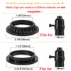 4PCS E26 Light Socket Shade Rings Collar Rings, 2 Assorted
