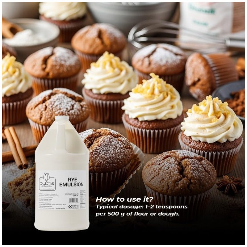 RYE Emulsion for Baking - Flavoring Blend for Breads, Cookies,