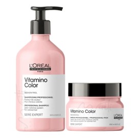 Kit L'oréal Vitamino Shampoo+ Mascarilla Protección De Color