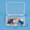 SUPERFINDINGS 40 Pieces 10 mm Multi Colour Natural Cabochon Gemstone