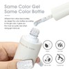 VENALISA Eggshell Effect White Glitter Gel Nail Polish 1 Pcs