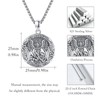 JFASHOP 925 Sterling Silver Saint Raphael Medal Protection Amulet Necklace