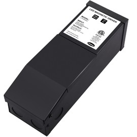 LED Driver 12V 100W Magnetic Dimmable LED Transformer,Magnetic Power Supply 120VAC to 12VDC,Compatible with Lutron and Leviton Dimmers, for LED Strip Lights, Kitchen, Cabinet, ETL Listed