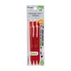 PILOT PLFBK69EF3R Frixion Ball Knock, 0.5mm, Red, 3 Pieces