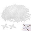 200 Pcs Tile Spacers, 3mm Plastic Cross Shaped Gasket Spacers