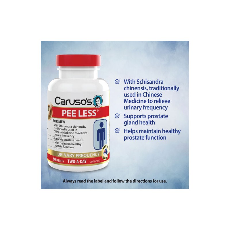 Caruso's Pee Less for Men Tabs 60