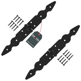 KOTARBAU® Set of 2 Door Hinges 150 x 150 x 35 mm Powder-Coated Steel Door Hinge Black Hinges Folding Window Hinge Wooden Door Garden Gate Hinge Box Hinge Gate Fitting