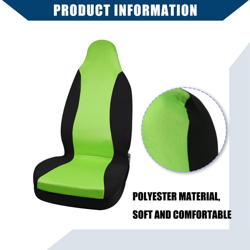 Hihaha High Back Front Car Seat Cover Bucket for SUV