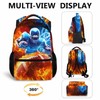 CustomWish Boys Backpack, Football Backpacks for Kids Teens, 17 Inch
