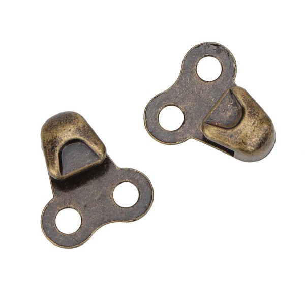 20Set Alloy Boot Lace Fittings, Hooks Fittings with Rivet, Lace