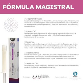 V Collagen Gel de Hidratación Íntima Avanzada para Mujer, 5 ml | Con Colágeno y Ácido Hialurónico, Cuidado Íntimo Femenino, Sensación de Suavidad y Confort, Aplicador Precargado