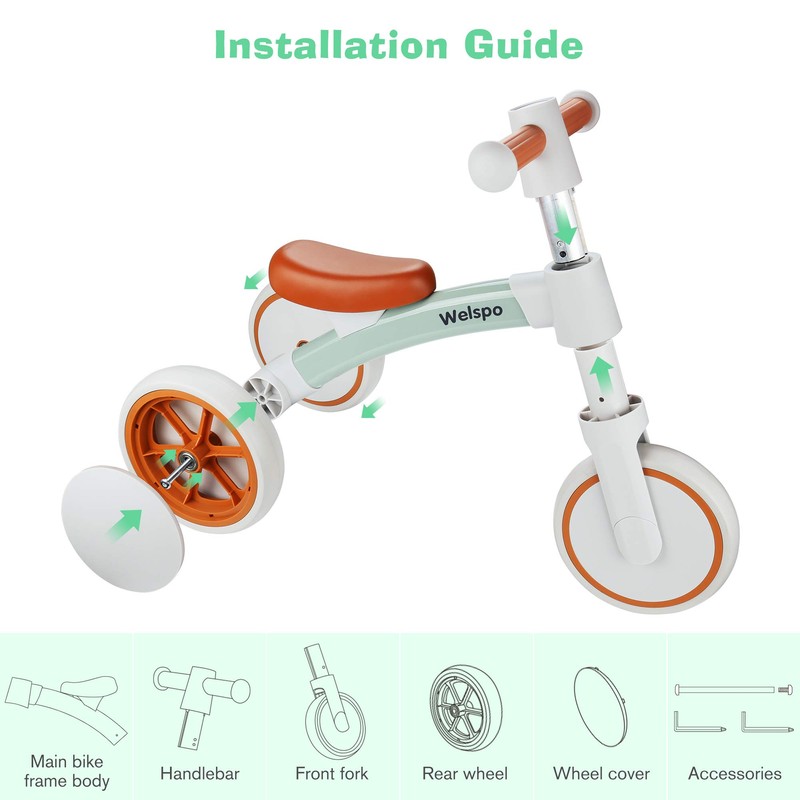 welspo Baby Balance Bikes for 1 Year Old Boys Girls