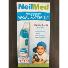 NeilMed Battery Operated Nasal Aspirator for Babies & Kids - NEW