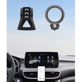 AbeeyGeomarn Magnetism Car Phone Holder for Hyundai Tucson 2019 2020 Accessories Compatible with MagSafe Hands-Free 360 Degree Rotation Adjustable Cell Phone Mount Does Not Affect Air Vent
