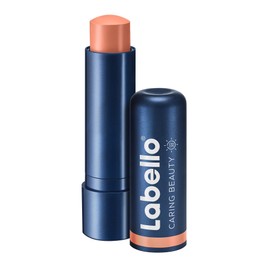 LABELLO Bálsamo Labial Caring Beauty Nude (4.8 g), Color Intenso y Cuidado Duradero con Vitamina E y Aceite de Almendras Orgánico                     