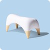 TUSHY Ottoman - Color: Brushed Nickel, Size: Original